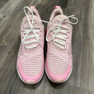 Nike girls Air Max Lightweight Pink Running Sneakers Size 7Y